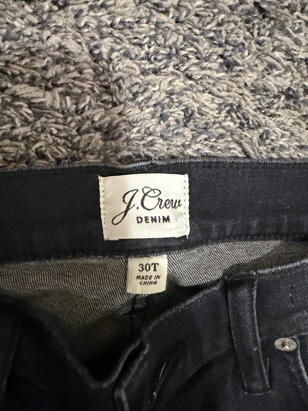 J. Crew Slim Women’s Jeans in Black Washed Denim